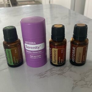 Essential oils Terrashield Serenity Stick Turmeric Vetiver new sealed. 5 items